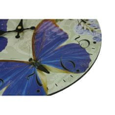 Goba Nástěnné hodiny Modrý motýl 1990992