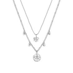 Brosway Půvabný ocelový náhrdelník Lotosový květ Chakra BHKN064
