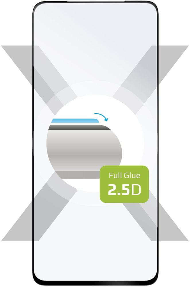 FIXED ochranné tvrzené sklo Full-Cover pro Xiaomi POCO X4 Pro 5G, lepení přes celý displej, FIXGFA-942-BK, čiré/černé
