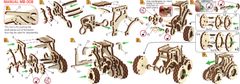 Wooden city 3D puzzle Superfast Traktor