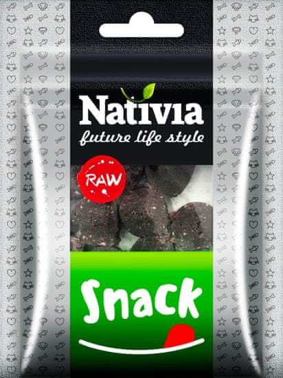 NATIVIA RAW SNACK - Přírodní masová pochoutka pro psy