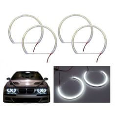 motoLEDy Sada LED kroužků BMW E36 E38 E39 E46 Angel Eye sada pro dvě lampy 4x1000lm
