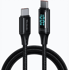 Mcdodo Telefonní kabel Mcdodo USB typ C - USB typ C, 1,2 m, černý CA-1100