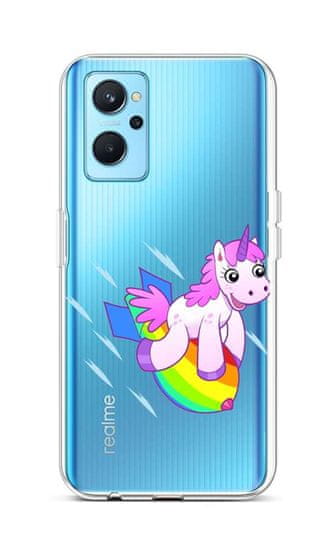 TopQ Kryt Realme 9i silikon Flying Unicorn 73045