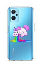 TopQ Kryt Realme 9i silikon Rainbow Splash 73044