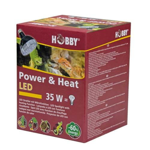 HOBBY Terraristik HOBBY Power + Heat LED 35W -Energeticky úsporný zdroj světla a tepla