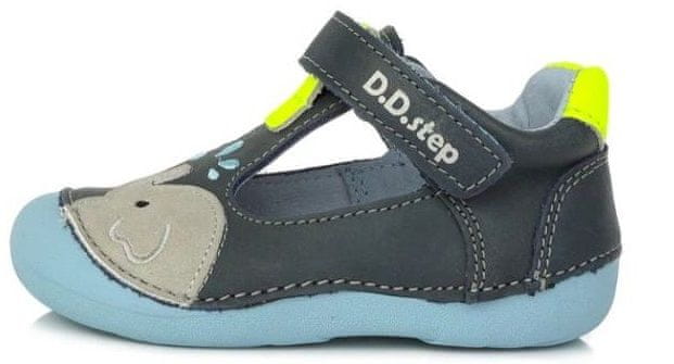 D-D-step chlapecké barefoot sandály H015-549A tmavě modrá 19