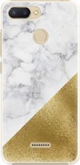 PADU Plastové pouzdro iSaprio - Gold and WH Marble - Xiaomi Redmi 6