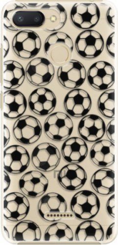 PADU Plastové pouzdro iSaprio - Football pattern - black - Xiaomi Redmi 6