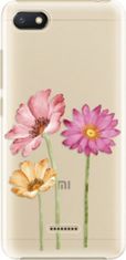 PADU Plastové pouzdro iSaprio - Three Flowers - Xiaomi Redmi 6A