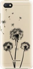 PADU Plastové pouzdro iSaprio - Three Dandelions - black - Xiaomi Redmi 6A