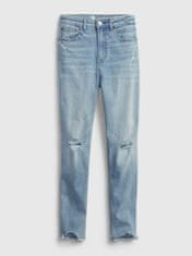 Gap Dětské džíny tw sky high sk lt wash 8 skinny 16