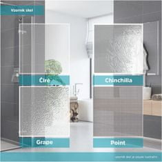 Mereo Lima sprchové dveře lítací, 95x190 cm, chrom ALU, sklo čiré 6 mm, EC CK80583K - Mereo