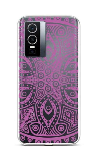 TopQ Kryt Vivo Y76 5G silikon Violet Mandala 72432