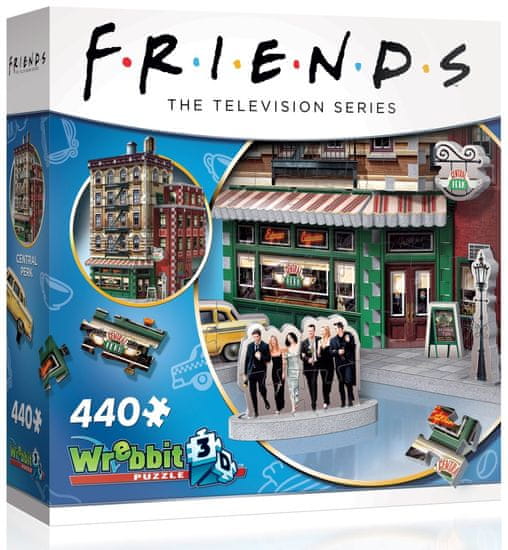 Wrebbit 3D puzzle Přátelé: Central Perk 440 dílků