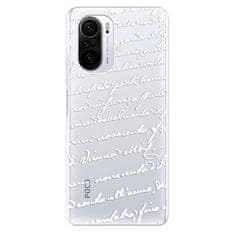 iSaprio Silikonové pouzdro - Handwriting 01 - white pro Xiaomi Poco F3