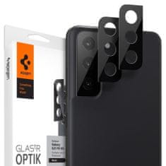 Spigen Optik.Tr 2x ochranné sklo na kameru na Samsung Galaxy S21 FE, černé