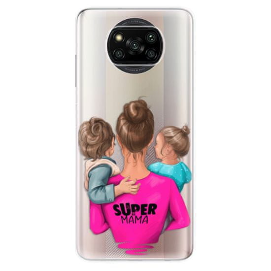 iSaprio Silikonové pouzdro - Super Mama - Boy and Girl pro Xiaomi Poco X3 Pro / X3 NFC