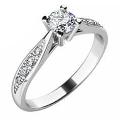 Pattic Zlatý prsten s diamanty AU 585/1000 G10745B01 