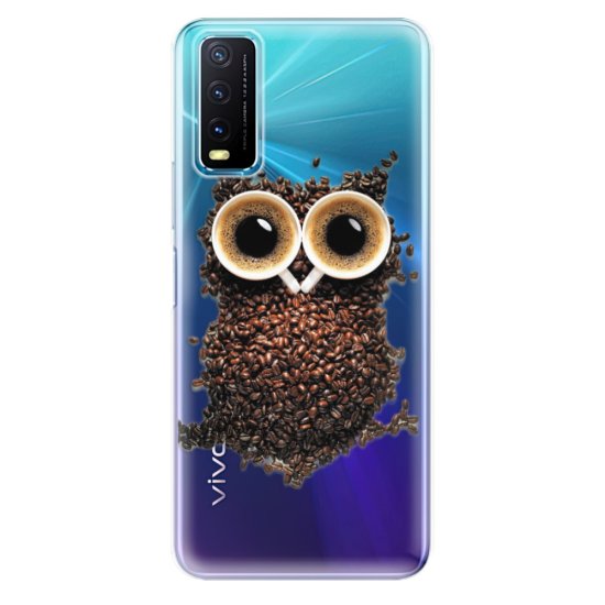 iSaprio Silikonové pouzdro - Owl And Coffee pro Vivo Y20s