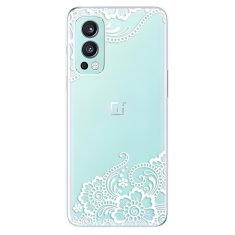 iSaprio Silikonové pouzdro - White Lace 02 pro OnePlus Nord 2 5G