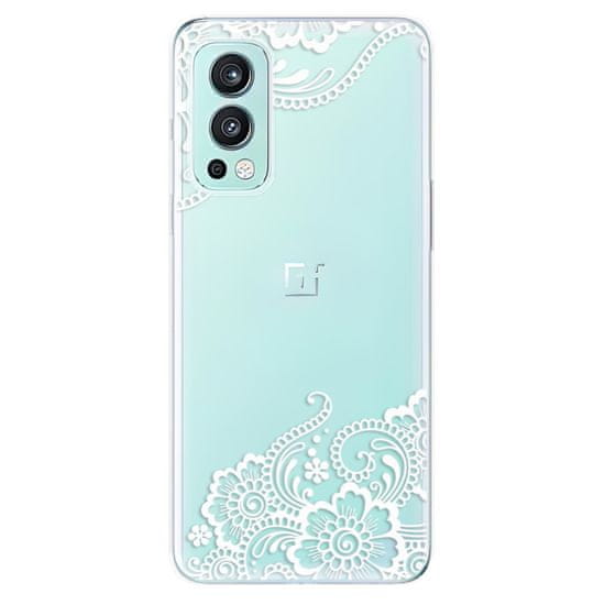 iSaprio Silikonové pouzdro - White Lace 02 pro OnePlus Nord 2 5G