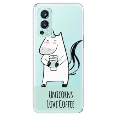 iSaprio Silikonové pouzdro - Unicorns Love Coffee pro OnePlus Nord 2 5G