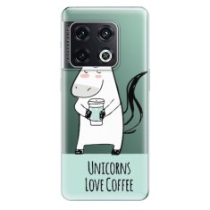 iSaprio Silikonové pouzdro - Unicorns Love Coffee pro OnePlus 10 Pro