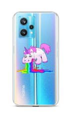 TopQ Kryt Realme 9 Pro+ silikon Rainbow Splash 73227