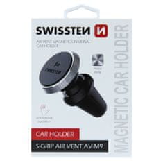 SWISSTEN s-grip AV-M9, černo-stříbrný