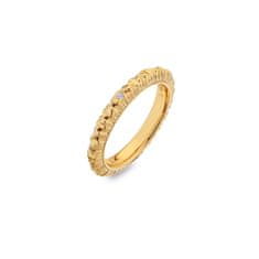 Hot Diamonds Půvabný pozlacený prsten s diamantem Jac Jossa Hope DR226 (Obvod 51 mm)