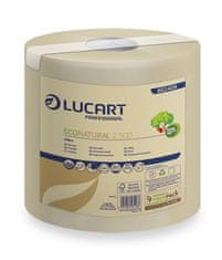 Lucart Professional Utěrky "ECONATURAL 2.500", role, 2vrstvé, havana hnědá, 852406