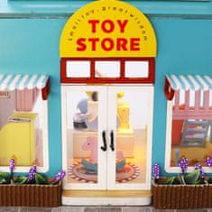 HABARRI Miniatura domečku DIY LED, kreativní sada, obchod s hračkami
