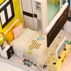 HABARRI Miniatura domečku DIY LED, kreativní sada, dřevěné
