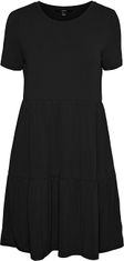 Vero Moda Dámské šaty VMFILLI Regular Fit 10248703 Black (Velikost XS)