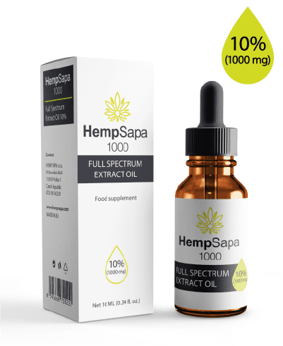 HempSapa® Full Spectrum CBD Olej 10% (10ml)