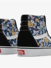 Vans Modro-černé dámské vzorované kotníkové tenisky se semišovými detaily VANS UA SK8-Hi 39