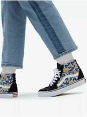 Vans Modro-černé dámské vzorované kotníkové tenisky se semišovými detaily VANS UA SK8-Hi 39