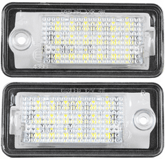 CO2 Sada 2 LED žárovek registrační číslo, AutoTune, pro Renault Clio III, Clio IV, Fluence, Kadjar, Kangoo, Laguna II, Laguna III, Master II, Master III, Megane II, Megane III, Thalia II, L0006