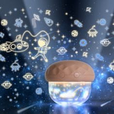HABARRI Dětská noční lampička hvězdicový projektor Mushroom