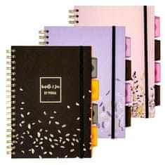 Pukka Pad Spirálový sešit "Rochelle & Jess Project Book", mix barev, B5, linkovaný, 100 listů, 9447-ROC