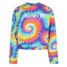 Hurley Dívčí mikina , Tie Dye Crewneck | FLEECE TOPS | 485262 | E69 | XL (155-159) | 13-15 let