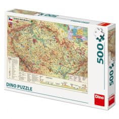 InnoVibe Puzzle Mapa České Republiky - 500 dílků