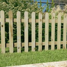 Vidaxl Laťkový plot 180 x 100 cm impregnovaná masivní borovice