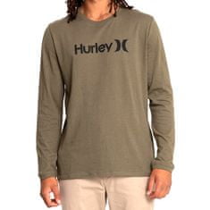 Hurley Pánské triko , Washed One and Only LS | AMTL22Q1OO | OLIVE | L