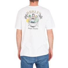 Hurley Pánské triko , EVD WASH PARADISE FRIENDS TEE SS | MTS0029770 | H100 - WHITE | S