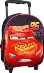 Vadobag Batoh na kolečkách Cars 3D II 32cm černý