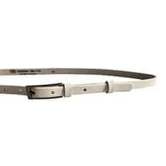 Penny Belts Dámský kožený opasek 15-1-00 White (Délka pásku 90 cm)