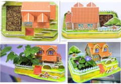HABARRI Miniaturní domek pro kutily se zahradou 3D puzzle + semínka