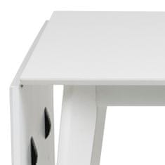 Design Scandinavia Jídelní stůl Roxby, 80-120 cm, bílá